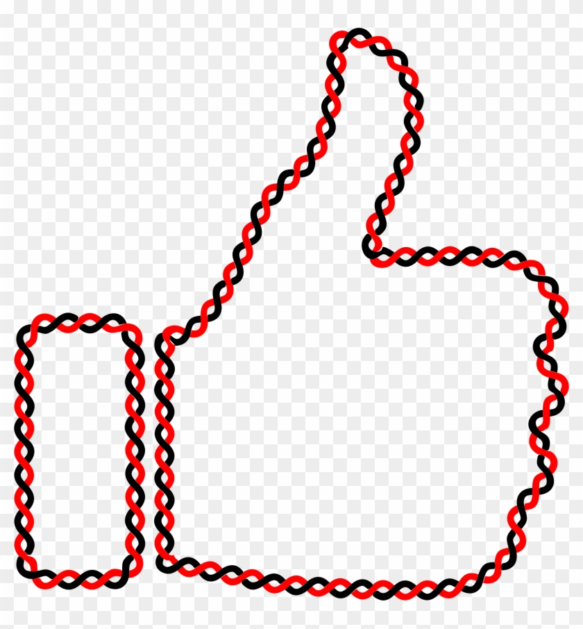 Intertwined Thumbs Up Silhouette - Icon #353302