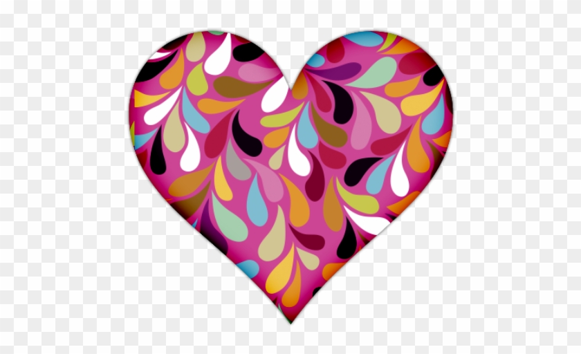 Hearts Clipart Colorful - Colorful Heart Clipart #353305
