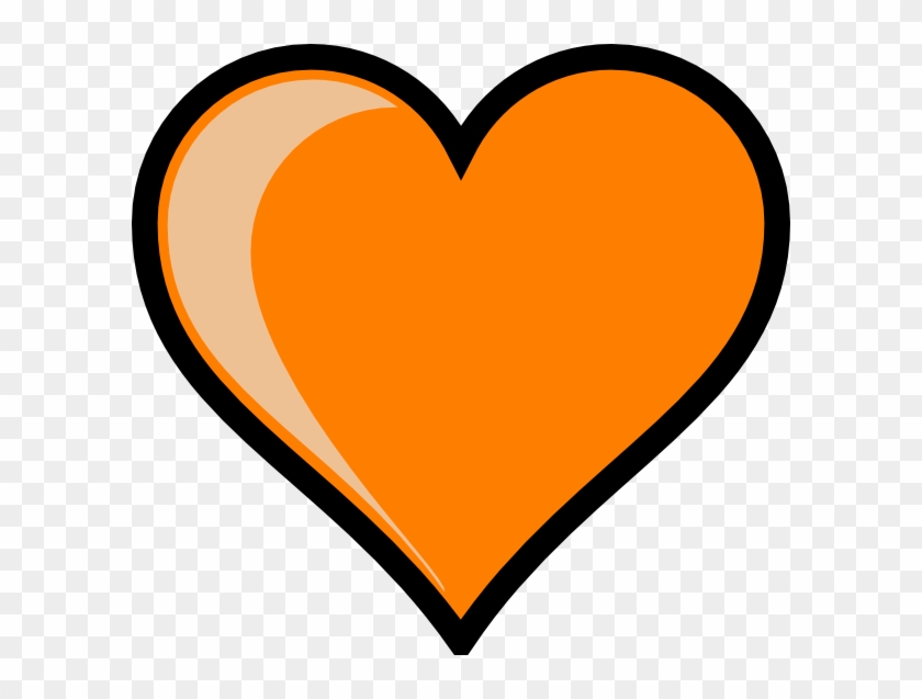 Orange - Heart - Clipart - Google Maps Icon Orange #353333