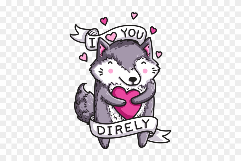 I Love You Direly - Unisex/mens: I Love You Direly / Tattoo Style Art / #353493