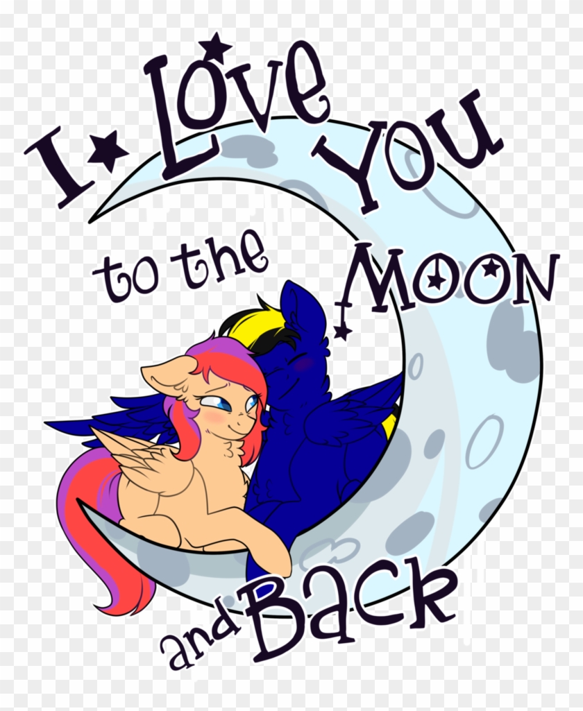 [comm] I Love You To The Moon And Back By Furi9n - Cartoon #353499