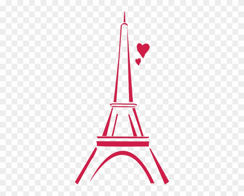 Pink Eiffel Tower Clip Art #353507