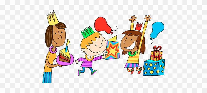 Have Fun With Your Child Creating Your Own Party Decorations - Enjoy The Party Cartoon #353611