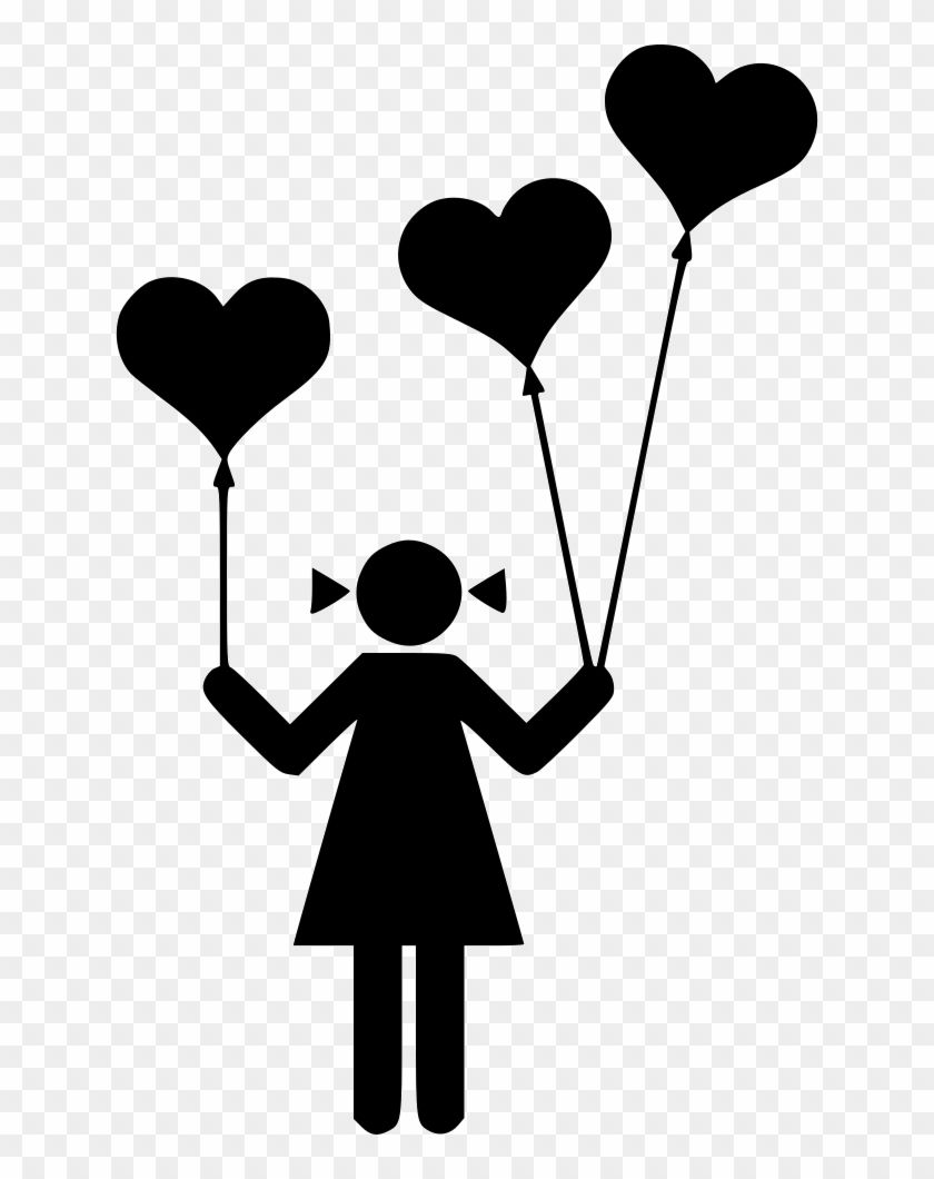 Girl Balloon Heart Love Kid Person Balloons Comments - Balloon #353626
