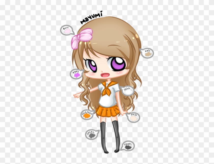 Mayumi Chibi School Uniform Ref Bunny Jelli On Deviantart - Drawing #353687