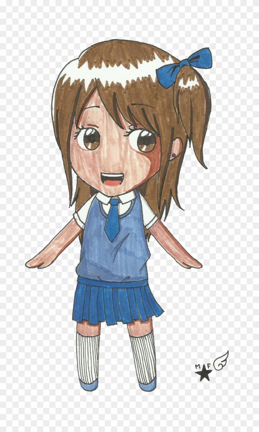 Chibi Manga Schoolgirl By Minyeon-ssi - Cartoon #353708