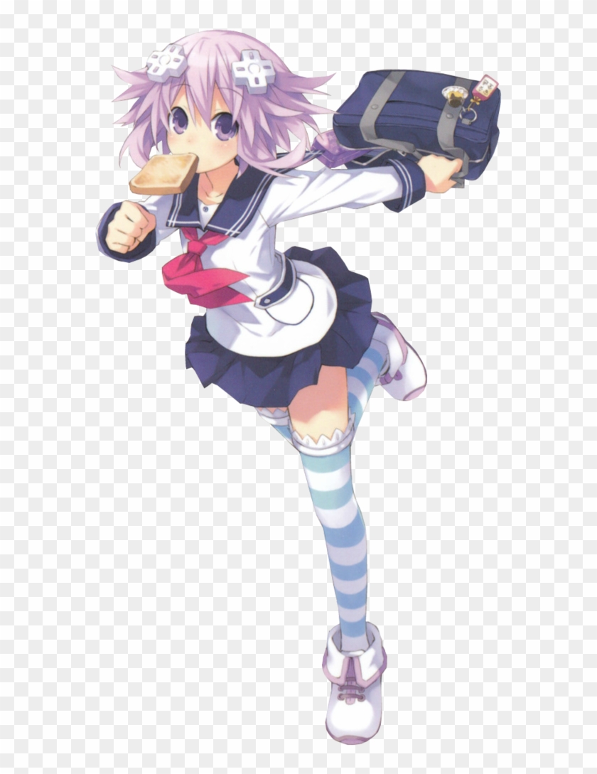 Neptune Schoolgirl Render By Jessymoonn-dafs2av - Cyberdimension Neptunia Neptune Fanart #353780