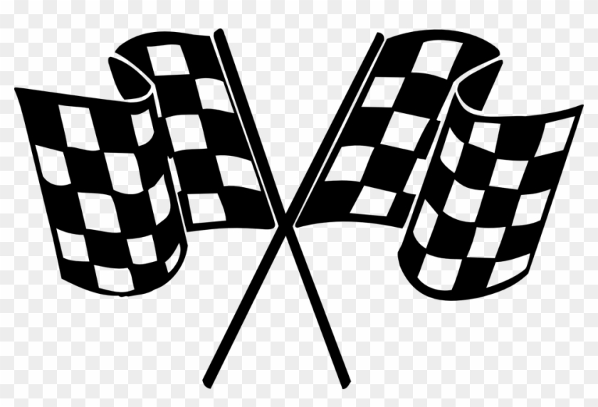 Download Free Vector Graphic - Checkered Flags - Free Transparent ...