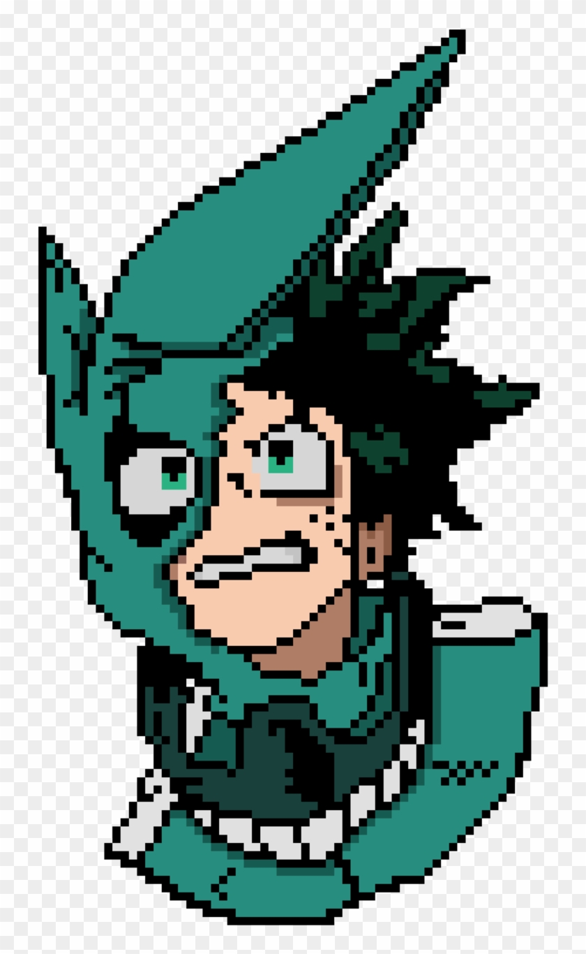 Izuku Midoriya Pixel Art By Nezz94 On Deviantart - My Hero Academia Pixel Art #353790