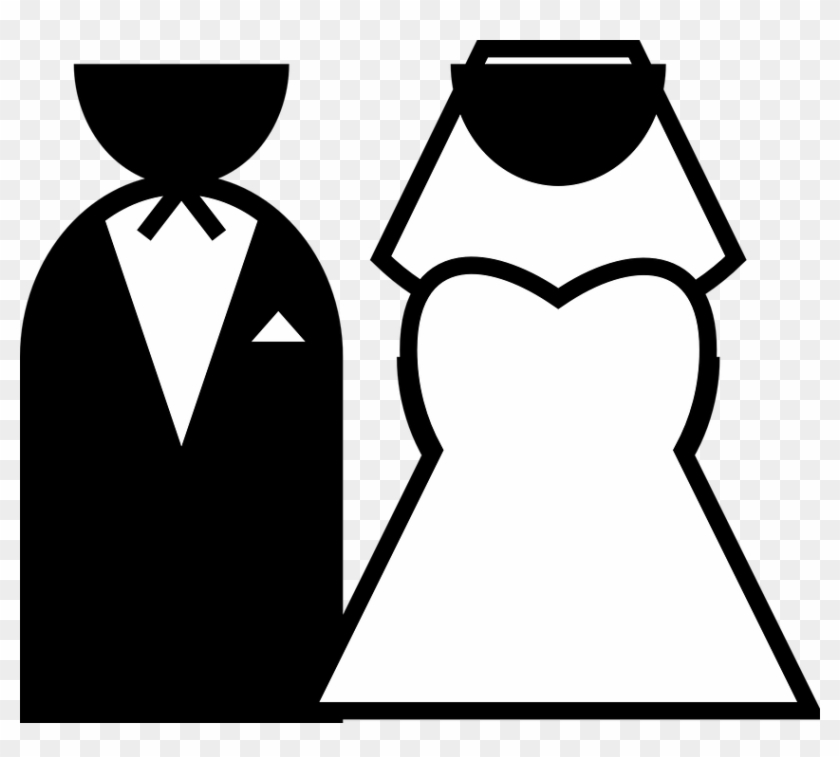 Wedding Vector Graphics 14, - Bride And Groom Cartoon #353792