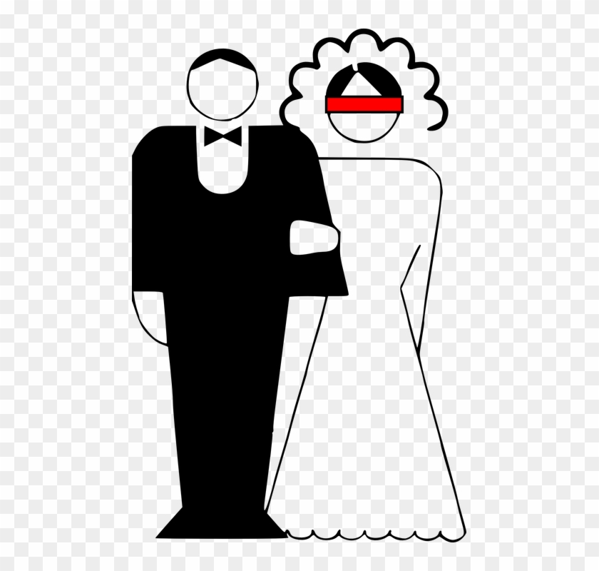 Wedding Vector Graphics 12, - Marriage Black And White #353805