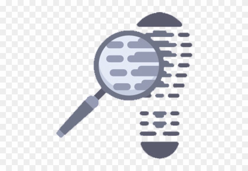 Magnifying Glass Footprint Scalable Vector Graphics - Magnifying Glass And Footprints #353813