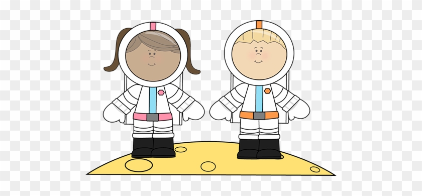 Kid Astronaut Clipart - Astronaut Boy And Girl #353815