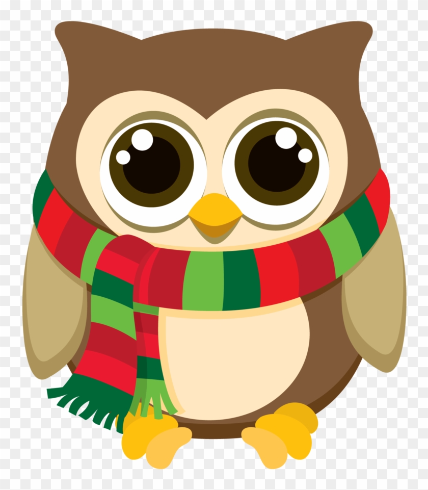 Say Hello - Christmas Owl Clipart #353914