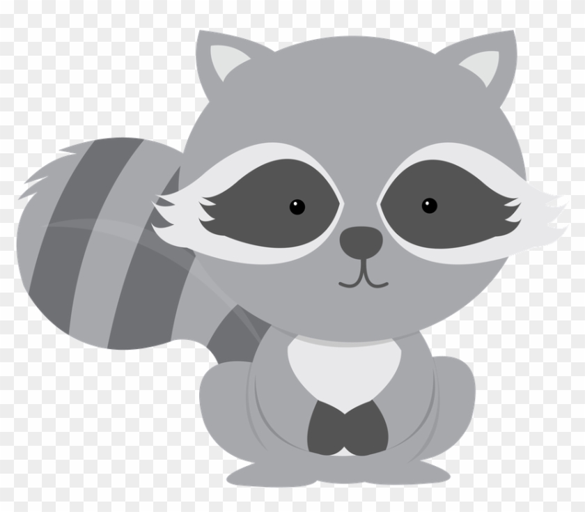 Minus Say Hello Children Raccoons Clip Art And - Woodland Animal Racoon Clipart #353950