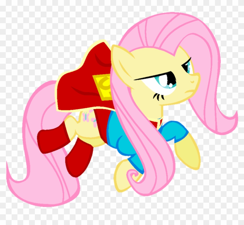 Fluttershy Supergirl- New 52 By Bronyboy - Cartoon #353968