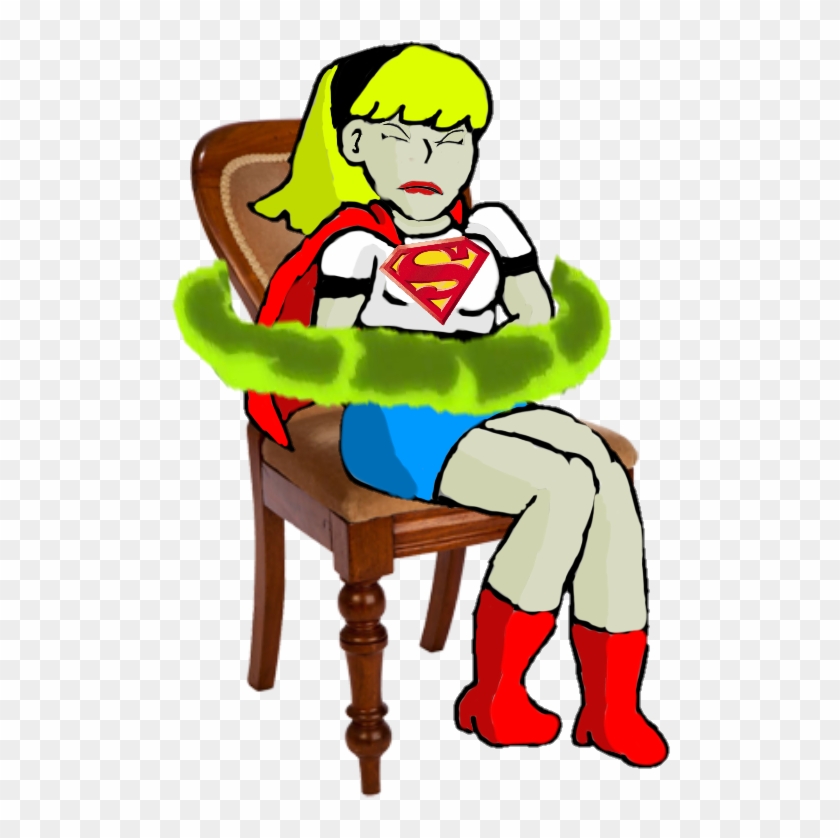 Supergirl Tied To A Chair By Kaijuboy455 - Cartoon #353974