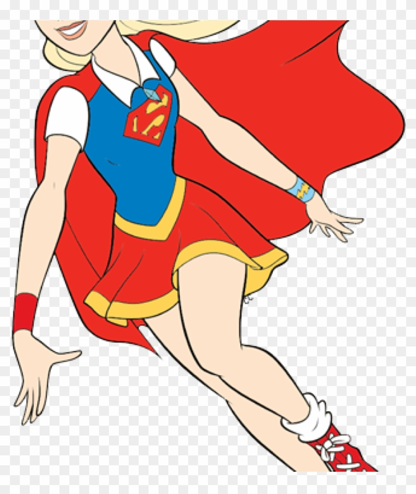 Supergirl Clipart Dc Super Hero Girls Clip Art Cartoon - Clip Art #353984