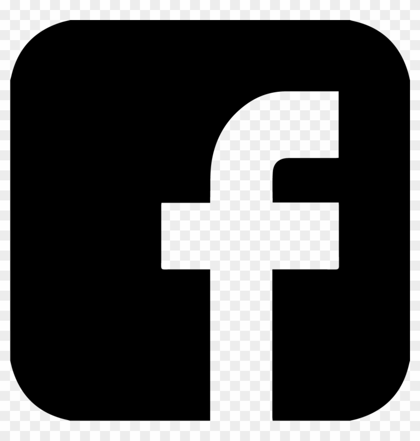 Facebook Transparent Clipart - Facebook Logo Black #354063