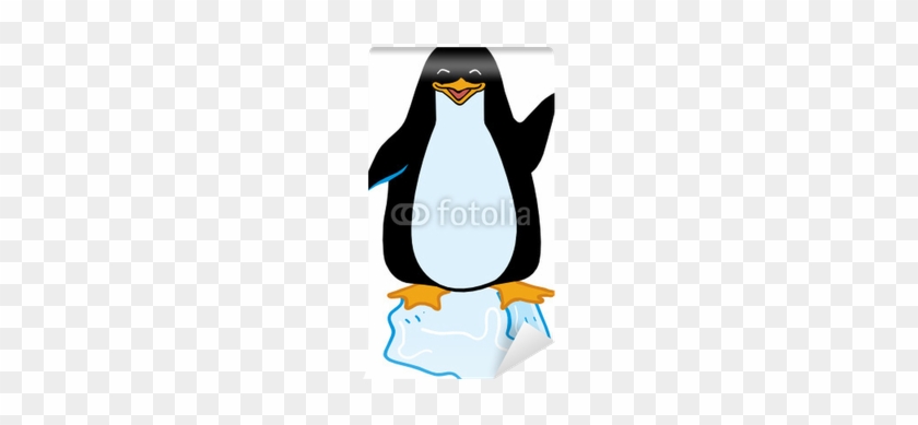 Fototapete Ein Pinguin, Der Auf Einem Eisblock In Der - On An Ice Block #354065
