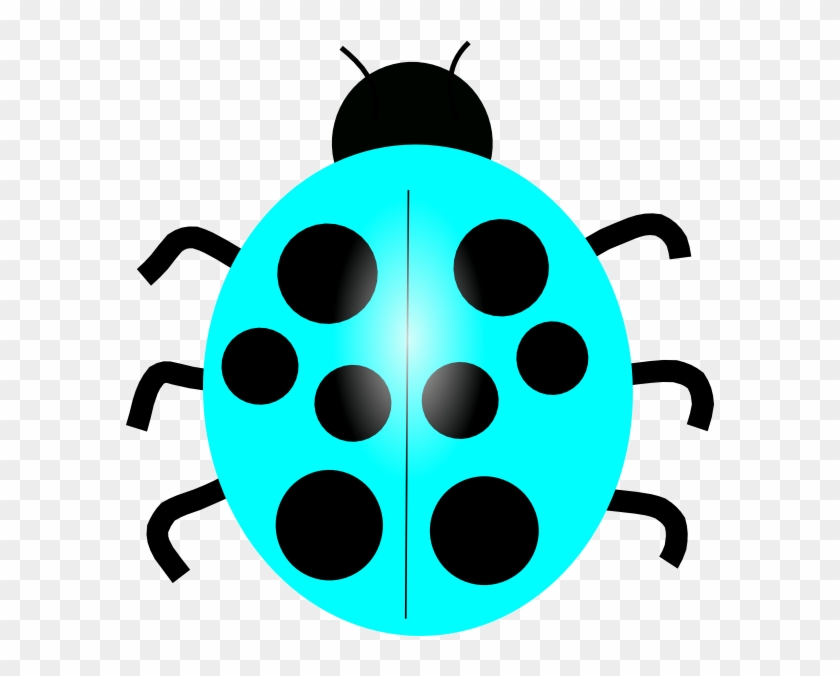 Ladybug Clipart Blue - Colorful Lady Bug Clip Art #354111