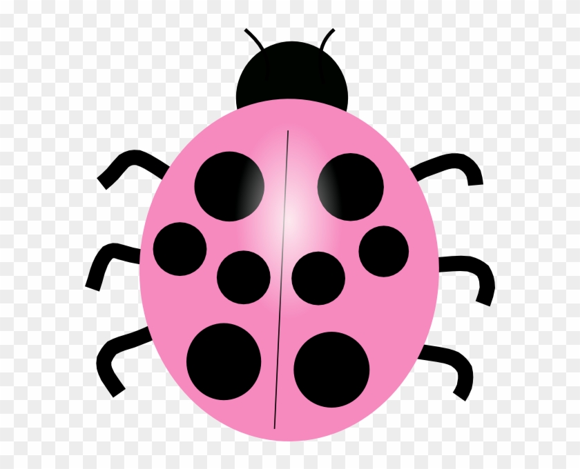 Ladybug Clipart Pink Ladybug - Pink And Black Ladybugs #354128