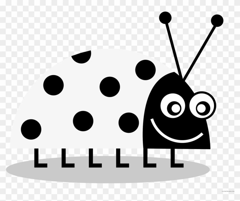 Beautiful Ladybug Animal Free Black White Clipart Images - Atividades Com Aletra J #354149