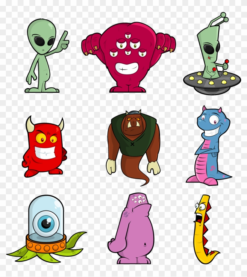 Cartoon Alien Unidentified Flying Object Character - Cartoon Alien Unidentified Flying Object Character #354242