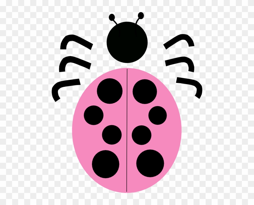 Pink And Green Ladybug Clip Art On Pink Lady Bug - Clip Art #354165
