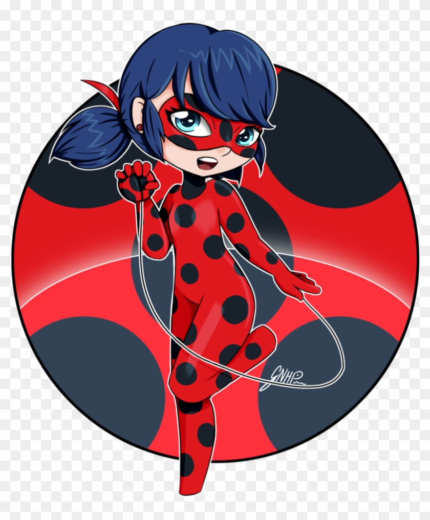 Cute Ladybug Chibi By Gnhp - Miraculous: Tales Of Ladybug & Cat Noir - Free  Transparent PNG Clipart Images Download