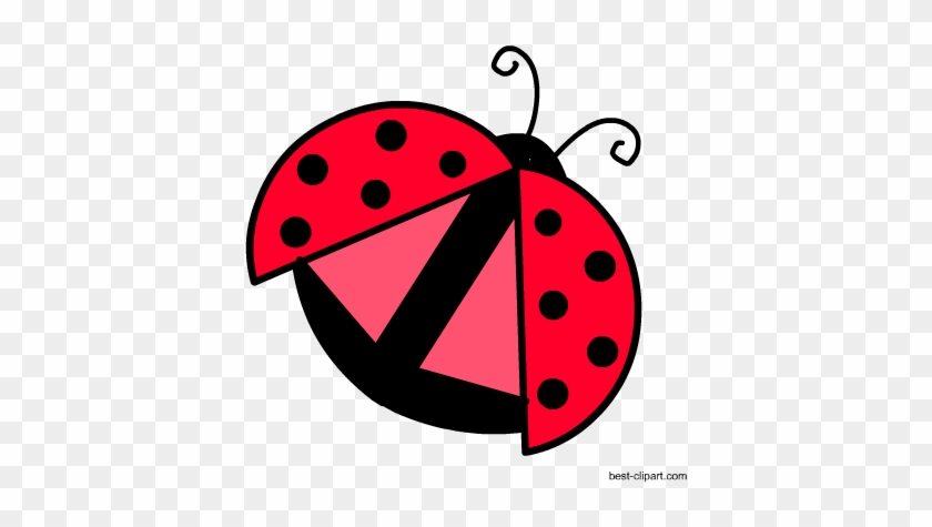 Lady Bug Ready To Fly Free Clip Art Image - Spring Props #354188