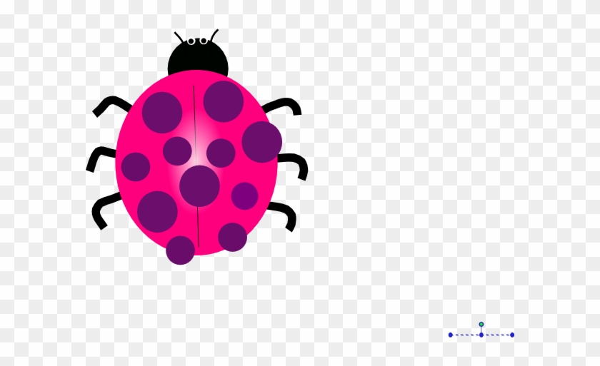 Pink Ladybug Clip Art - Blue Lady Bug Cartoon #354200