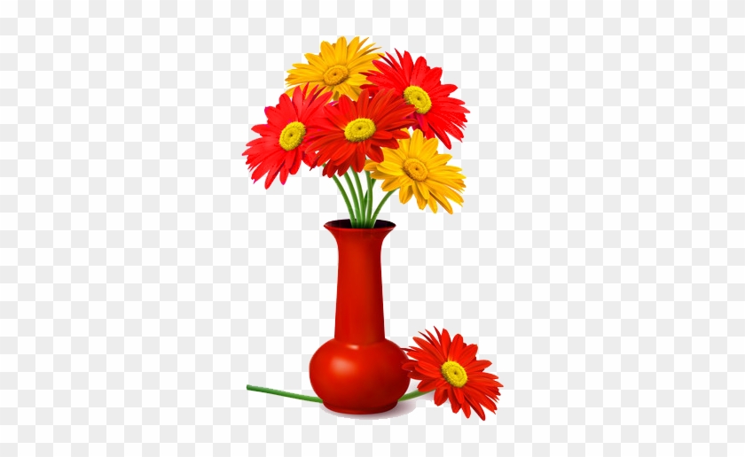 Vase Of Flowers Png Pin Cartoon Flower Vase Decorative - Png Flowers Pot #354255