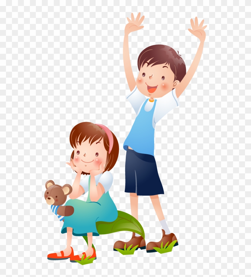 Boy Cartoon Drawing Girl - Boy Cartoon Drawing Girl #354300