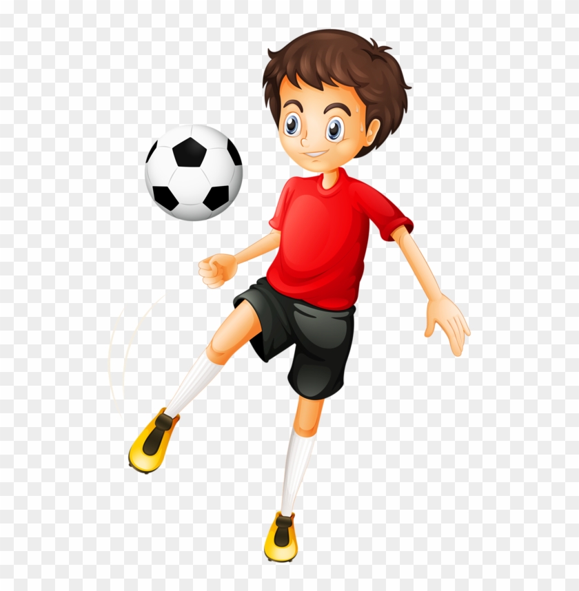 Kid Football Player Cartoon Image H - Boy Playing Soccer Cartoon #354307
