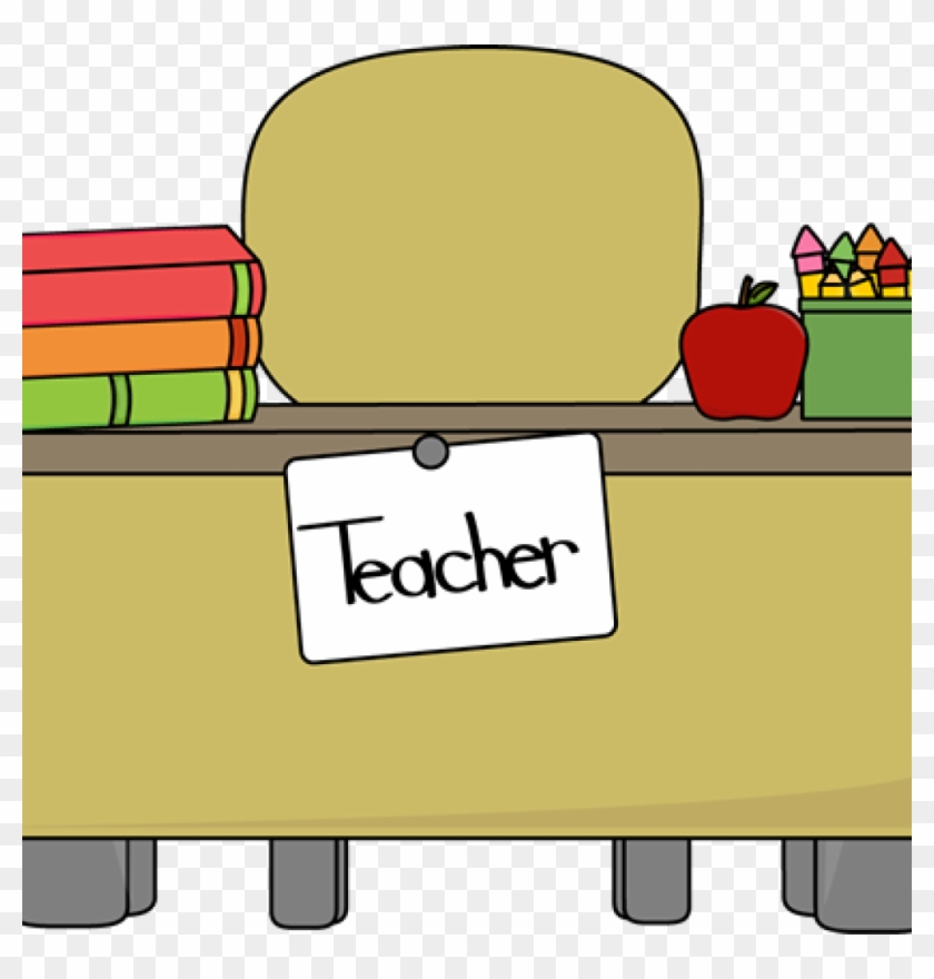 Desk Clipart Teachers Desk Clip Art Teachers Desk Vector - Teacher Desk Clipart #354354