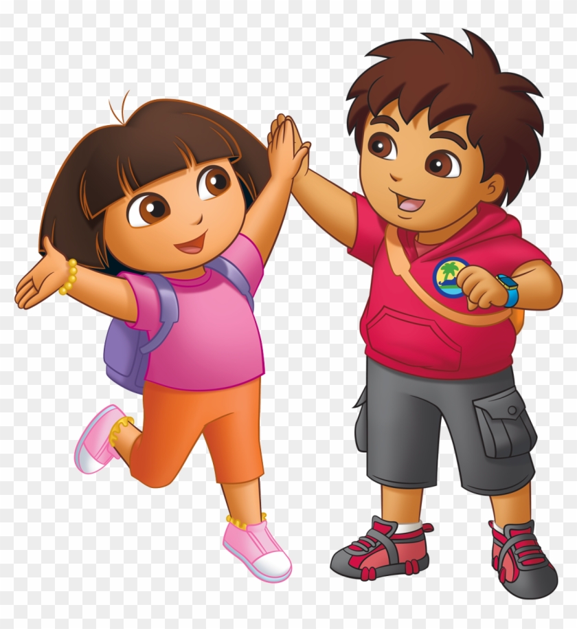 Dora Diego High-five - Dora And Diego #354383