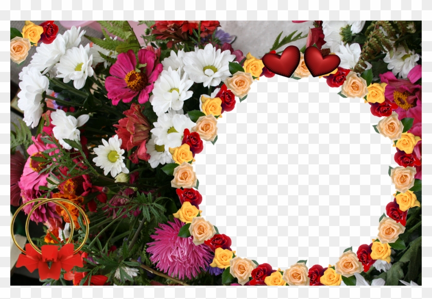 Flower Shop Flowers Photo Frames Designs - Flower Hd Photo Frame #354417