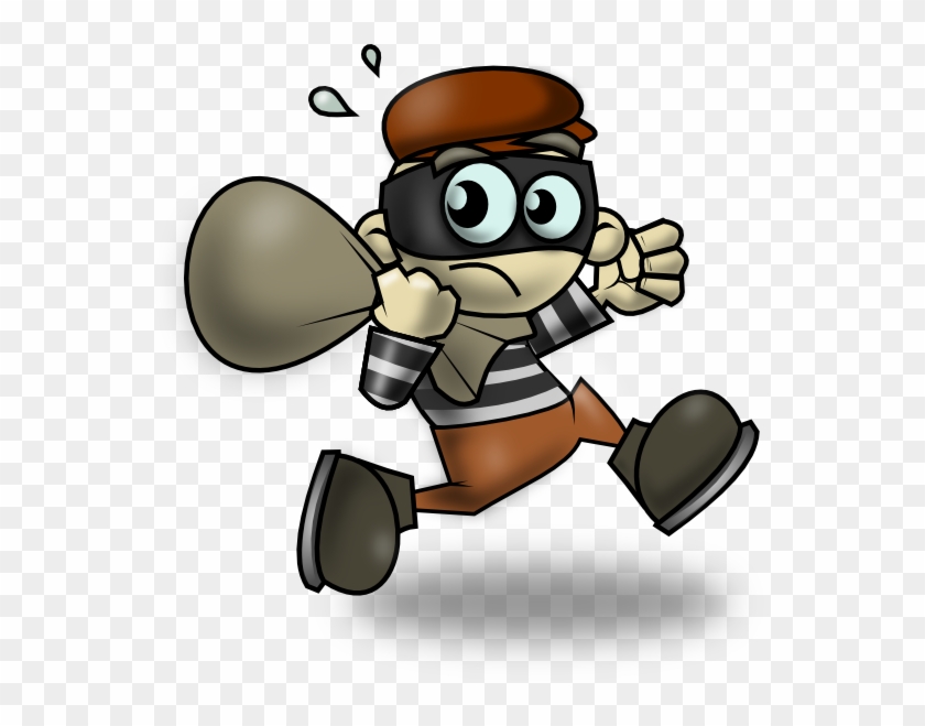 Free Cartoon Burglar Clip Art - Ejemplos De Normas Juridicas #354421