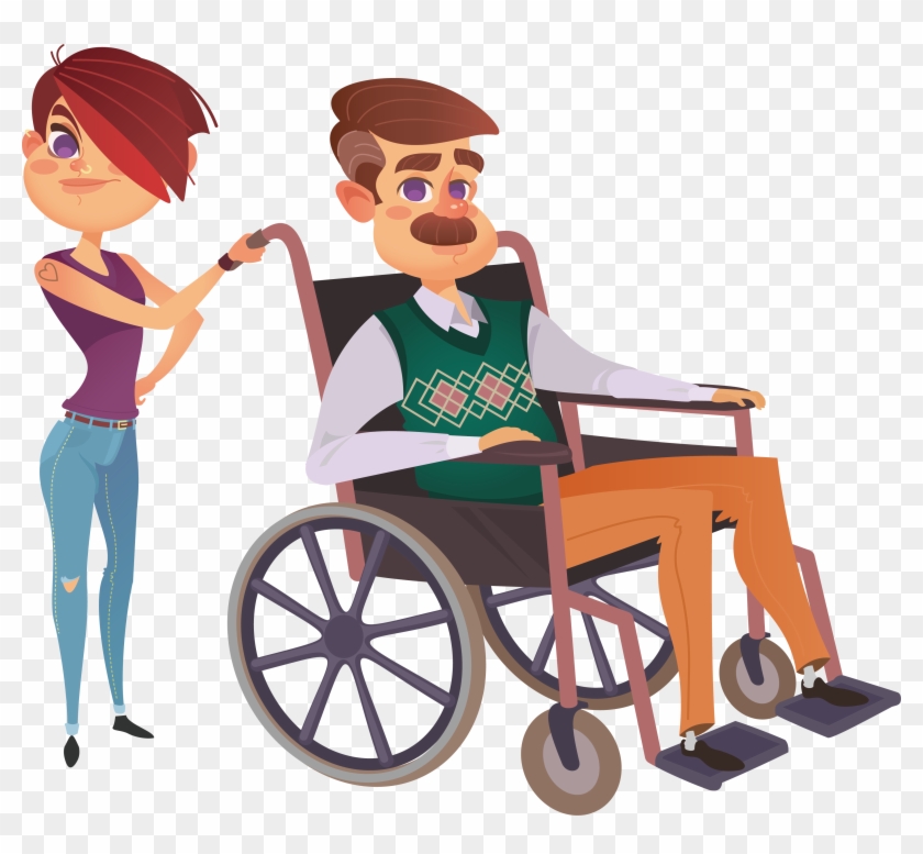 Physical Disability Wheelchair Illustration - Physical Disability Wheelchair Illustration #354489