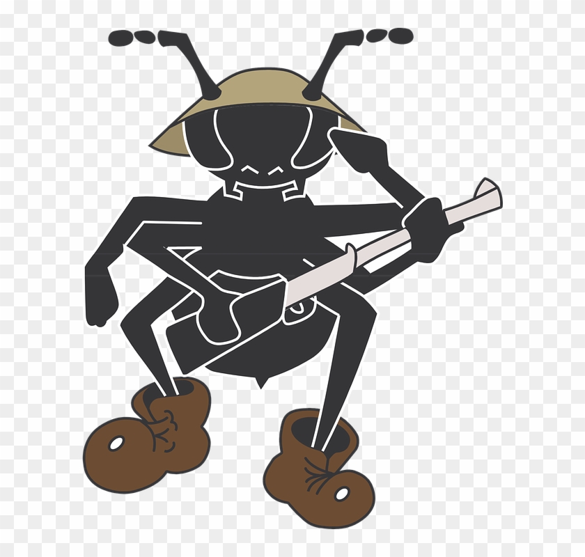 Army Cartoon 8, Buy Clip Art - Ant Soldier Clipart #354433