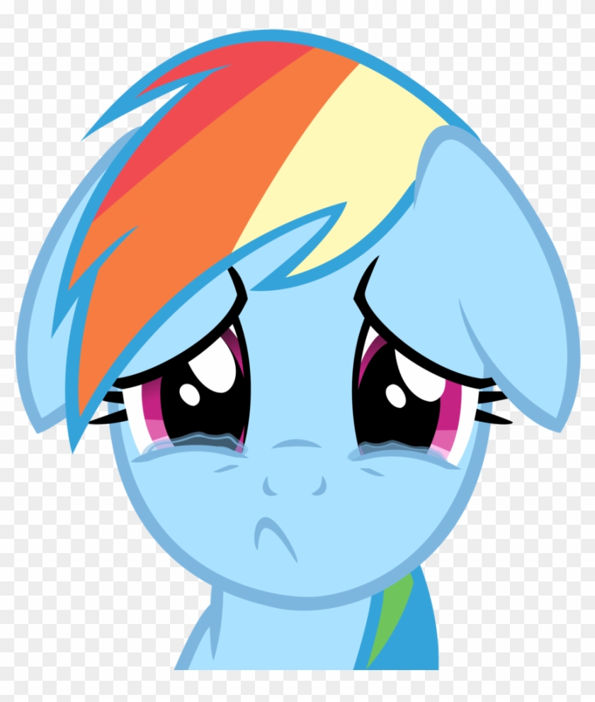 Sad Rainbow Dash By Iamthegreatlyra - Friendship Is Magic Rainbow Dash #354450