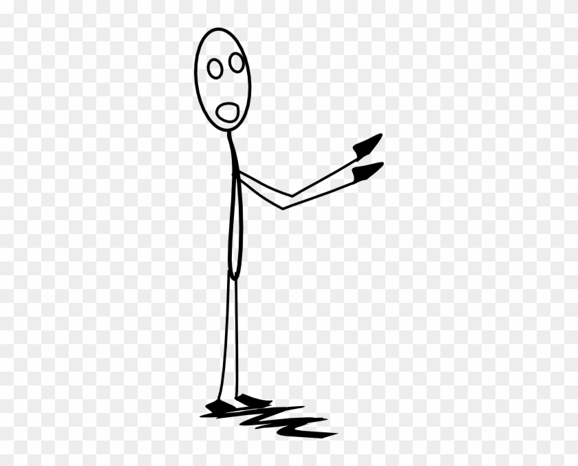 Stick Man Holding Something #354644