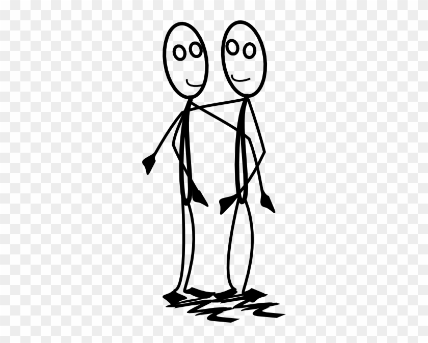 Stickman Hugging Clip Art - Stickman Hugging #354652