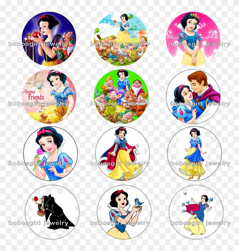 12pcs/lot Classic Animation Cartoon 18mm Snap Button - Level 2: Snow White (pearson English Kids Readers) #354695