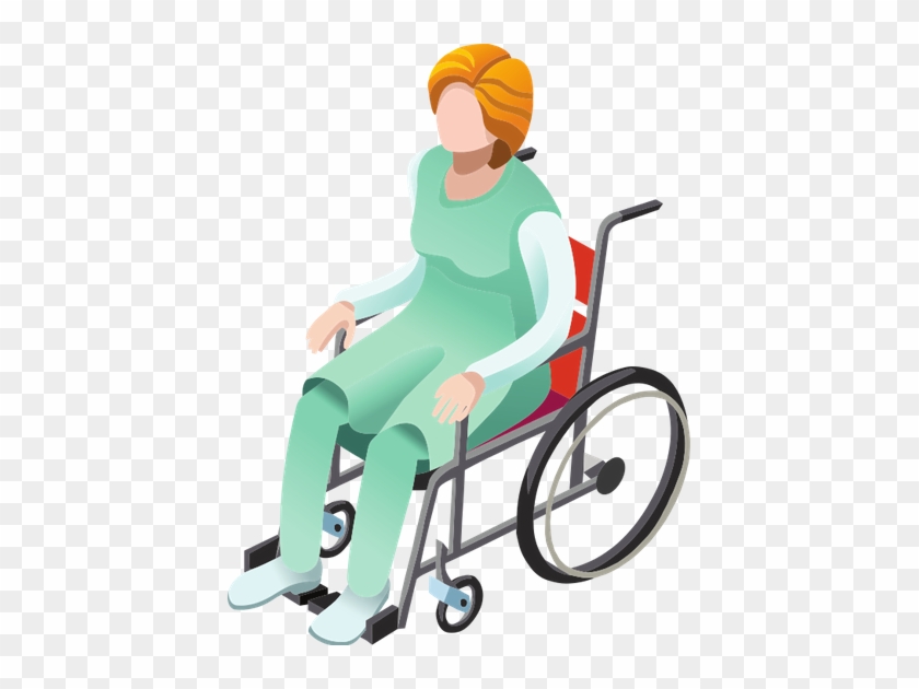 Patient On Wheelchair - Patient In Wheelchair #354800