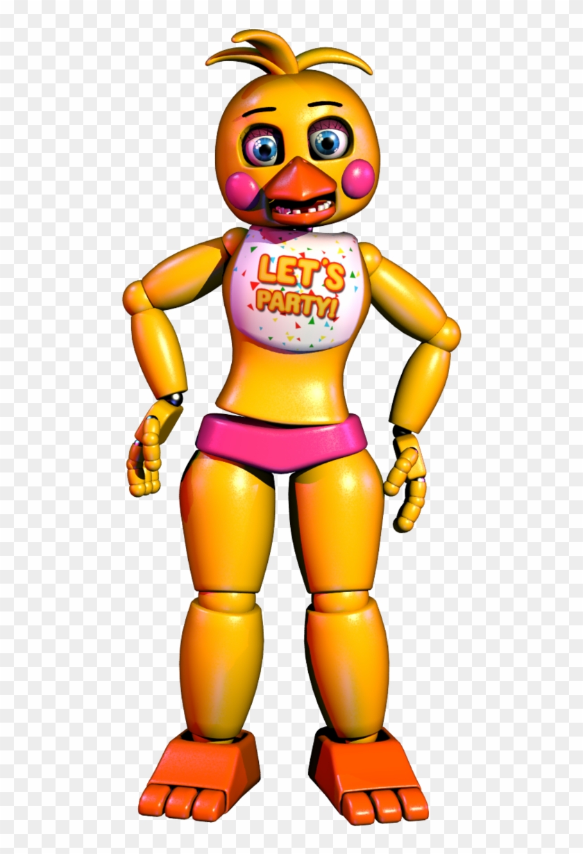 Toy Chica V3 Model Render By Billj2001 On Deviantart - Fnaf Chica Render Model #354899