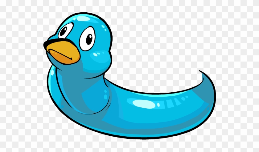 Blue Inflatable Ducky - Club Penguin Blue Duck #354932