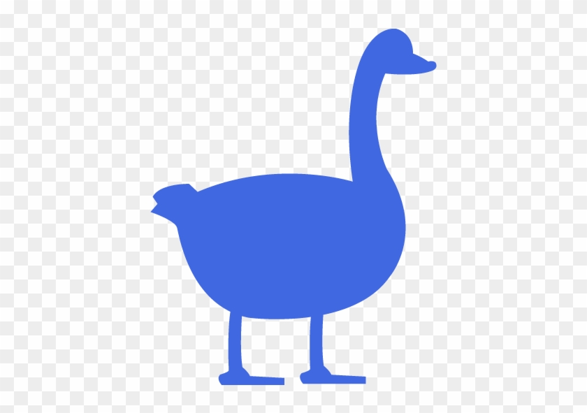 Royal Blue Duck 2 Icon - Vector Graphics #354938