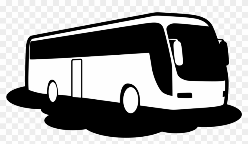 Bus Black And White Png #354984